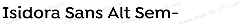 Isidora Sans Alt Sem字体转换